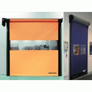 Porte rapide / souple / à enroulement / en plastique / utilisation intérieure / 11000 x 5500 mm