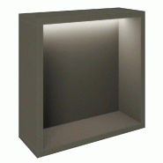 Présentoir Cage anthracite avec LED 38,4x14,5x38,4cm