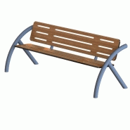 Banc public en bois buton industries bc 171 cah Banc public en bois buton industries bc 171 cah