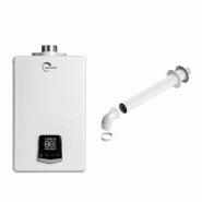 Chauffe Bain Gaz Ventouse Balnevia BasNox Sannover 16 L / Min Gaz Naturel - blanc acier GZCB03010016WSA_0