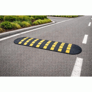 Coussin de ralentissement en caoutchouc Hauteur 20 mm - 500