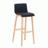 Décoshop26 - Tabouret de bar x1 avec repose-pieds structure de 4 pieds en bois assise en tissu noir 10_0004975 - noir 3000252389646 Décoshop26 - Tabouret de bar x1 avec repose-pieds structure de 4 pieds en bois assise en tissu noir 10_0004975 - noir 3000252389646