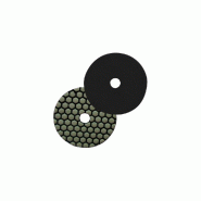 DIAMWOOD EXPERT EN EQUIPEMENT Pad de polissage diamanté à sec auto-agrippant D.125 mm x Gr. BUFF - Granit, marbre, pierre naturelle - Diamwood - gri