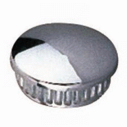 Embout pour tube Ø32mm - chromé - PVC - Gris