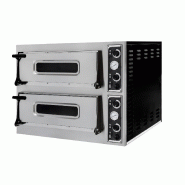 Four à pizza professionnel triphasé basic 44 - 2 chambres - 226698 Four à pizza professionnel triphasé basic 44 - 2 chambres - 226698