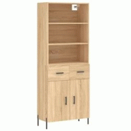 Helloshop26 - Buffet bahut commode armoire meuble de rangement organisateur cuisine salle de séjour salon haut sonoma 69,5 x 34 x 02_0034117 - 300021 Helloshop26 - Buffet bahut commode armoire meuble de rangement organisateur cuisine salle de séjour salon haut sonoma 69,5 x 34 x 02_0034117 - 300021