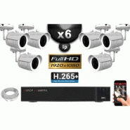 Kit vidéo surveillance pro ip capteur sony 1080p + enregistreur nvr 9 canaux h265+ 2000 go- ec-vision