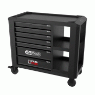 KS TOOLS - 823.0017F - Servante one by one - Servante d'atelier 7 tiroirs avec étagères - 40 kg de charge maximale par tiroir - Ouverture totale et