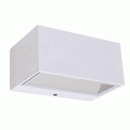 Lumisky Applique murale d'extérieur sur secteur GEMINI WHITE LED H6,5cm Aluminium White - blanc 3666162013868