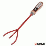 Petite Griffe 3 Dents Gouvy - Gamme Rocaille - Manche Bois - Longueur 35 cm