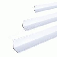 Profile corniere d'habillage et de protection en pvc blanc cote  : 30x30x2 mm