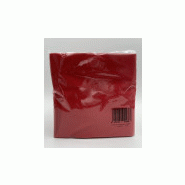 Serviettes de table ouate 2 plis 40x40cm saten rouge- carton de 2400