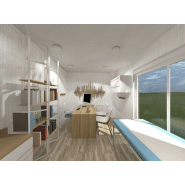 Studio modulaire avec salle d'attente et salle de consultation