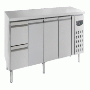 700 Table réfrigérée 3 portes ET 2 Tiroirs- 7950.0210 COMBISTEEL - 7950.0210
