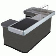 Caisse de sortie Check Out 2300 - Longueur 2,30 mm - Profondeur 1,10 mm - Hauteur 0,95 mm - Avec tiroir-caisse et tapis mécanique Caisse de sortie Check Out 2300 - Longueur 2,30 mm - Profondeur 1,10 mm - Hauteur 0,95 mm - Avec tiroir-caisse et tapis mécanique