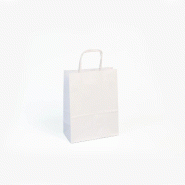 Clairefontaine 25 sacs cadeaux 160x80x210, kraft lisse 100 g/m², coloris blanc - blanc 395608C