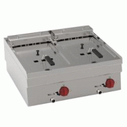 Friteuse electrique 8+8 litres sur table - 700x600x280 mm - 12000 W 400/3V - 30730611 Eurast - inox 30730611 Friteuse electrique 8+8 litres sur table - 700x600x280 mm - 12000 W 400/3V - 30730611 Eurast - inox 30730611