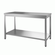 Gastro-Inox Table de travail en inox avec fond 800x700x880mm - 7445908393336