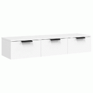 Helloshop26 - Armoire murale polyvalente rangement 102 x 30 x 20 cm en bois d'ingénierie blanc 02_0048003 - blanc Bois massif 3000235060722