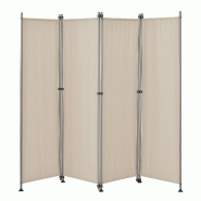 Helloshop26 - Paravent brise-vue barrière  protection de l'intimité 215 x 170 cm beige 03_0001063 - 3000121899788