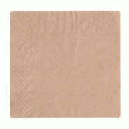 Serviettes cocktail 2 plis compostables 24cm (Lot de 4000) - VEGWARE - 0615402182119_0