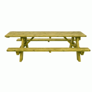 Table pique nique PMR en bois 35 mm - TBLPNQSBS-JD11/PMR