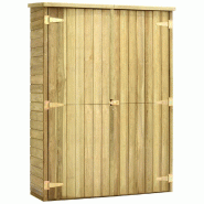 VidaXL Abri à outils de jardin 123x50x171 cm Pinède imprégnée Modèle Atlas Office Plus - 46361