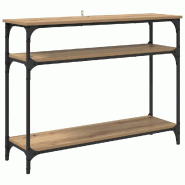 VidaXL Table console avec étagère Chêne artisanal 100 x 29 x 75 cm Modèle Aero Panorama Jardin - 882200