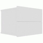 VidaXL Table de chevet Blanc 40x30x30 cm Bois d'ingénierie – Modèle Harmonia - Bois manufacturé 801053