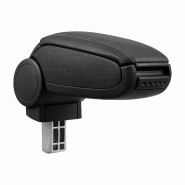 ACCOUDOIR CENTRAL POUR BMW E36 AVEC COMPARTIMENT REMBOURRÉ CUIR-SYNTHÉTIQUE NOIR AVEC DES COUTURES NOIRS 03_0000380