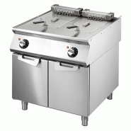 Friteuse électrique sur coffre inox avec 2 cuves 2x10 l puissance 1... - PVS7080FRE10
