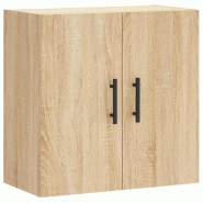 Helloshop26 - Armoire murale chêne sonoma 60 x 31 x 60 cm grand espace rangement pratique style moderne en bois d'ingénierie 02_0048822 - Bois massi