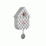 Horloge murale moderne Cuckoo Checker Gris et blanc Karlsson - gris plastique 8714302739217 Horloge murale moderne Cuckoo Checker Gris et blanc Karlsson - gris plastique 8714302739217