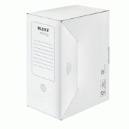 LEITZ Lot de 20 Boîtes archives Infinity A4, dos de 150 mm, en carton blanc - 4002432399017
