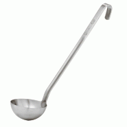 Louche acier inox ép. 3 mm monobloc Ø 12 cm 0,5 L longueur 40 cm - par 1