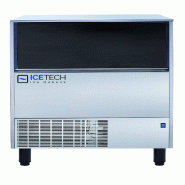 Machine à glaçons 122 kg 20 g cube vide. Stockage 50 kg. Carrosserie en acier inoxydable. Condensation à l'air ou à l'eau. ICETECH PS122 - 1712