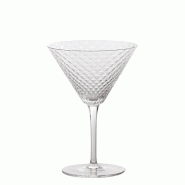 Martini Set De 4 Pcs Gobelet 23 Cl Verre Pour Cocktails Et Vins Aromatiques, Design Élégant Zafferano Fabriqué En Italie - transparent 8058945336410