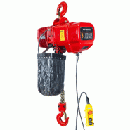 Palan électrique industriel à chaîne 3 t - 6 m - 3 kW 400 V avec crochet de suspension MW Tools KT3062