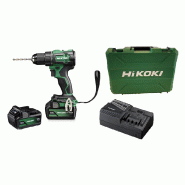 Perceuse à percussion 18v 70nm + 2 batteries 5ah + chargeur + coffret - HIKOKI - dv18dewjz - 849441