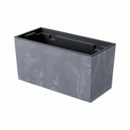 Prosperplast - Jardinière de balcon URBI CASE BETON EFFECT - 39,5x18,5x19,5 cm, gris anthracite - gris plastique ZA4099
