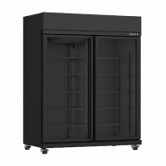Réfrigérateur 3 portes en verre noir irm-770 bl - 7455.3150 COMBISTEEL - noir 7455.3150