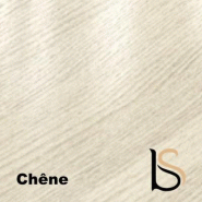 Table de réunion Star, pieds chromés - Mobel Linea - Non, Chêne moyen_0