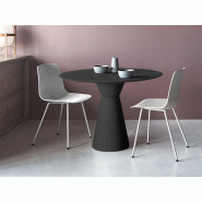 Table polyvalente Essens avec plateau en MDF laqué et piètement en polyéthylène recyclable Table polyvalente Essens avec plateau en MDF laqué et piètement en polyéthylène recyclable