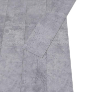 Vidaxl planches de plancher pvc 5,02 m² 2 mm autoadhésif gris ciment 146558