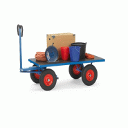 Chariot bras court avec plateau - capacité 700 kg / 1000 kg / 1250 kg - Hauteur 420mm / 490mm - Dimensions 1200x800 / 1600x900 / 2000x1000 - Roues gonflables Chariot bras court avec plateau - capacité 700 kg / 1000 kg / 1250 kg - Hauteur 420mm / 490mm - Dimensions 1200x800 / 1600x900 / 2000x1000 - Roues gonflables