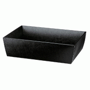 Corbeille carton noir 40x30x12cm - par 30