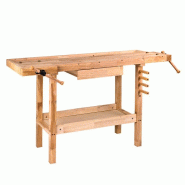 Etabli simple menuisier bois 1370 x 500 x 860 mm Etabli simple menuisier bois 1370 x 500 x 860 mm