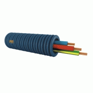 Gaine icta préfilée 3x25 mm² ø 16 mm h07vu bleunoirvertjaune couronne 100 m