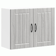 Helloshop26 - Armoire murale de cuisine grande capacité design pratique 80 x 31 x 60 cm en bois d'ingénierie sonoma gris 02_0050178 - gris verre 300