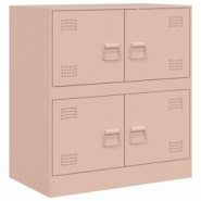 Helloshop26 - Buffet bahut commode armoire meuble de rangement organisateur cuisine salle de séjour salon 67 x 39 x 73 cm acier Rose 02_0036206 - 300 Helloshop26 - Buffet bahut commode armoire meuble de rangement organisateur cuisine salle de séjour salon 67 x 39 x 73 cm acier Rose 02_0036206 - 300